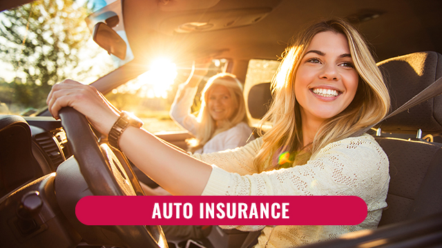 Auto Insurance family in car